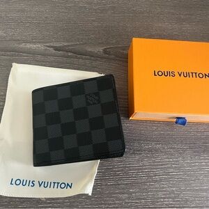 Louis Vuitton Checkered Black Card Holder